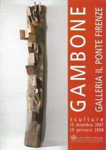 Bruno Gambone, copertina, Sculture, galleria Il Ponte
