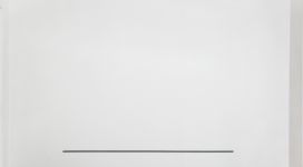 Bernard Joubert, Carré gris violet clair - gris foncé 200x200 cm, 1975, acrylic on canvas ribbon