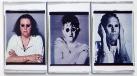 In Morte del Padre, (detail), 1984, fifteen polaroid 70x56 cm each, gathered in 5 triptychs