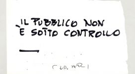 Giuseppe Chiari, Il pubblico non è sotto controllo, (2000), galleria Il Ponte, Firenze