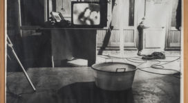 La televisione, la finestra e l’acqua sono tre specchi, 1979, black and white photograph cm 76x108