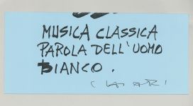 Giuseppe Chiari, Musica classica, (2006), galleria Il Ponte, Firenze