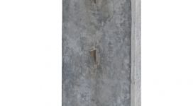 Mauro Staccioli, Senza titolo, 1975, concrete and iron, 100,5x30x21,5 cm