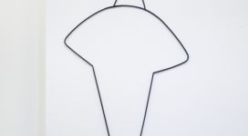 Vlad Nancă, Drawing Block Silhouettes, 2018, #4 Single Woman, 187x97x1 cm, piece unique