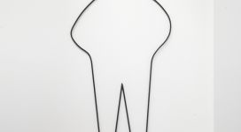 Vlad Nancă, Drawing Block Silhouettes, 2018, #5 Single Man, 177,5x76x1 cm, piece unique