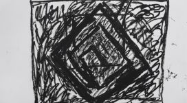 Jannis Kounellis, Senza titolo, 2008/10, oil pastel on paper, 50x70,2 cm