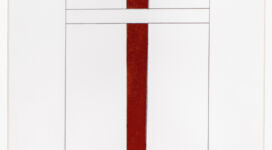 Mauro Staccioli, Senza titolo, 1990, graphite and acrylic on cardboard, 100x70 cm