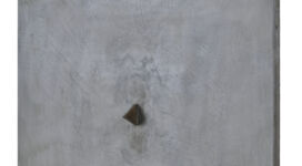Mauro Staccioli, Senza titolo “Progetto per grande parete”, 1973, concrete and iron spike 53,5x55x10,8 cm
