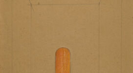 Mauro Staccioli, Senza titolo, (1971), pastel and graphite on leather-like cardboard 72,3x51,9 cm