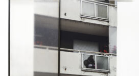 Ulrich Egger, Fioritura, 2010, photoprint on forex, iron and Plexiglas 98x147x9 cm